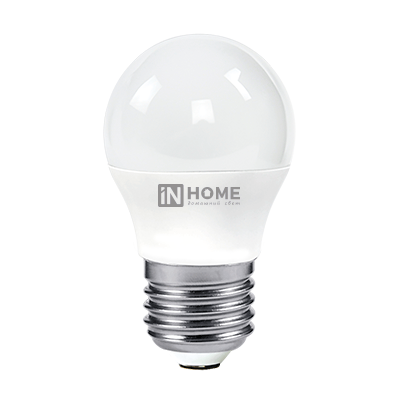 Лампа светодиодная LED-ШАР-VC 8Вт 230В Е27 3000К 760Лм IN HOME Лампа светодиодная LED-ШАР-VC 8Вт 230В Е27 3000К 760Лм IN HOME